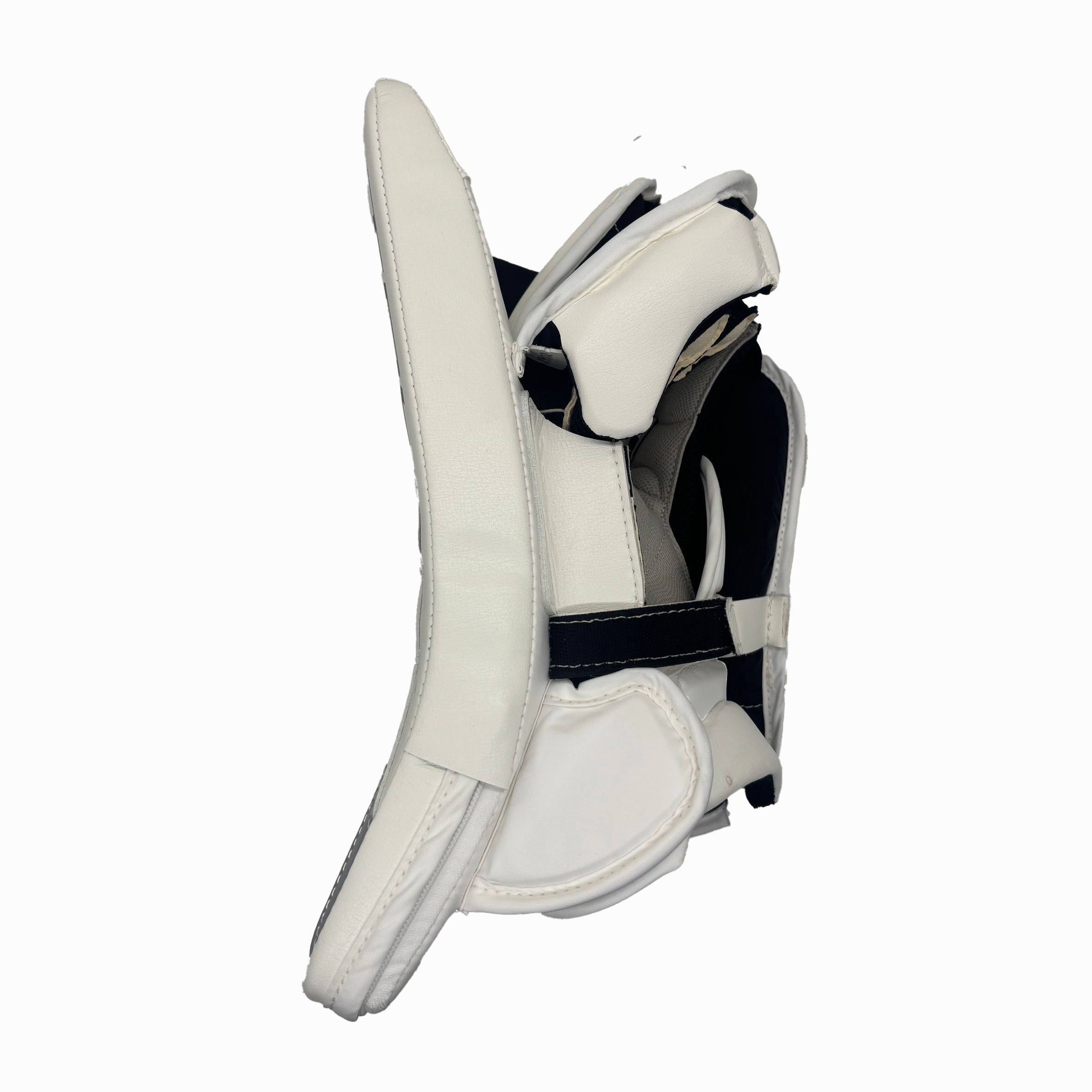 TRUE Catalyst Nitro Pro - Nouveau Blocker de Gardien Pro Stock LNH - Ivan Fedotov (Blanc/Bleu Marine/Argent)