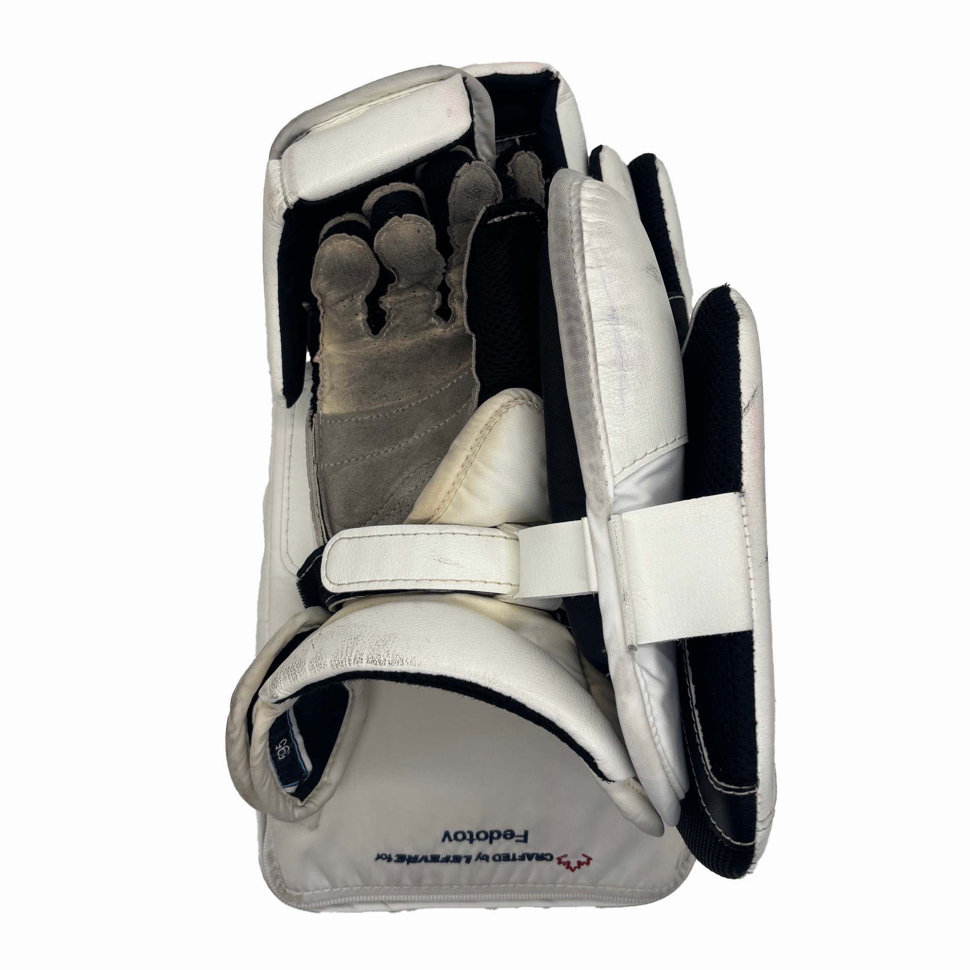 Ensemble complet de gardien de but professionnel usagé TRUE Catalyst Nitro Pro - Ivan Fedotov (blanc/marine/argent)