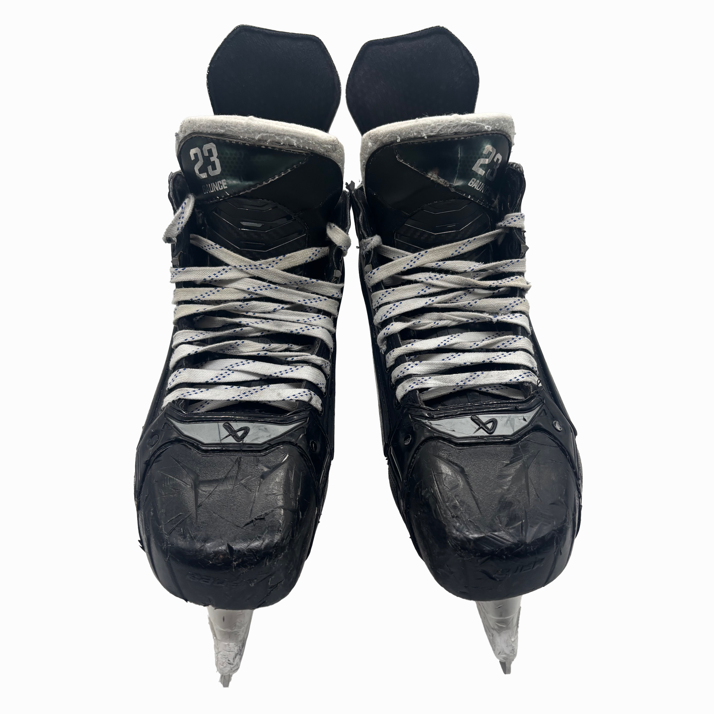 Patin de hockey Bauer Supreme Shadow – Neuf, modèle de pro, avec protecteurs contre les tirs – Taille 10EE (Noir)