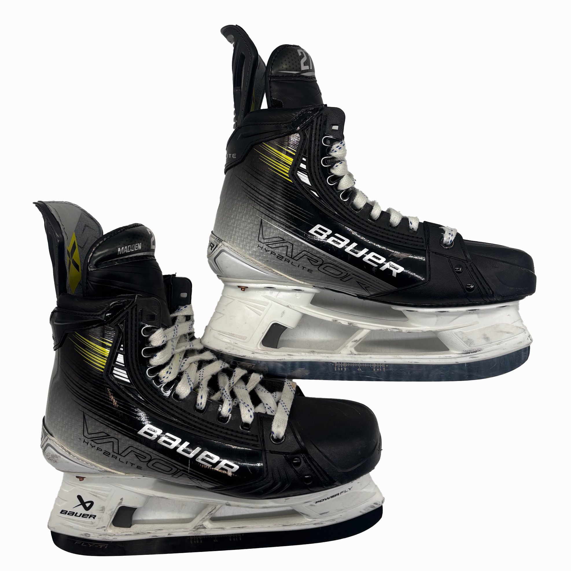 Bauer Vapor Hyperlite 2 - Patins de hockey d'occasion Pro Stock AHL - Taille 7.5E