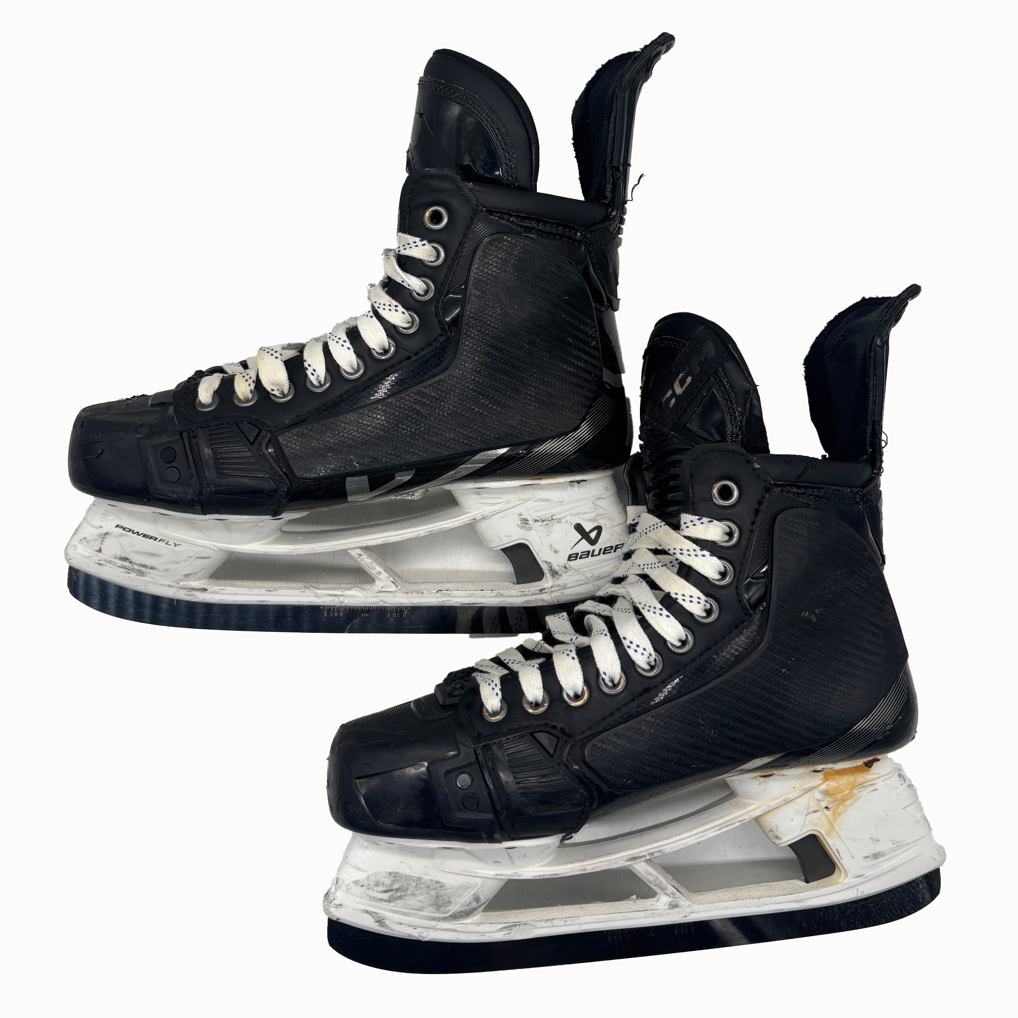 CCM Jetspeed FT6 Pro - Patins de hockey Pro Stock usagés avec protège-tirs - Taille 7.5E (Noir)