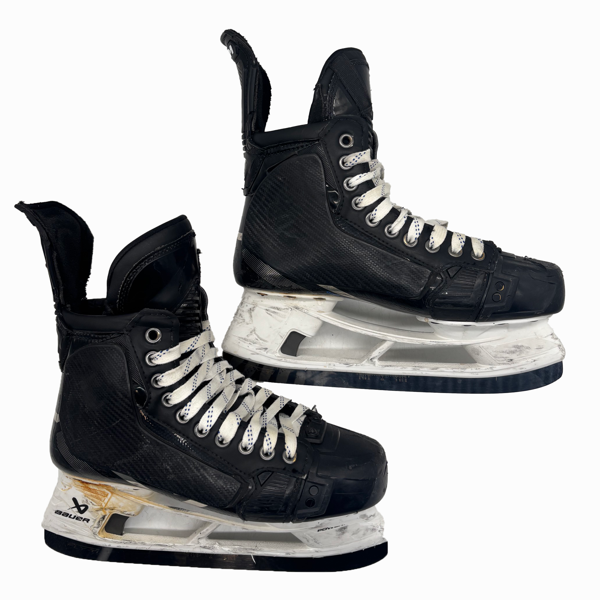 CCM Jetspeed FT6 Pro - Patins de hockey Pro Stock usagés avec protège-tirs - Taille 7.5E (Noir)