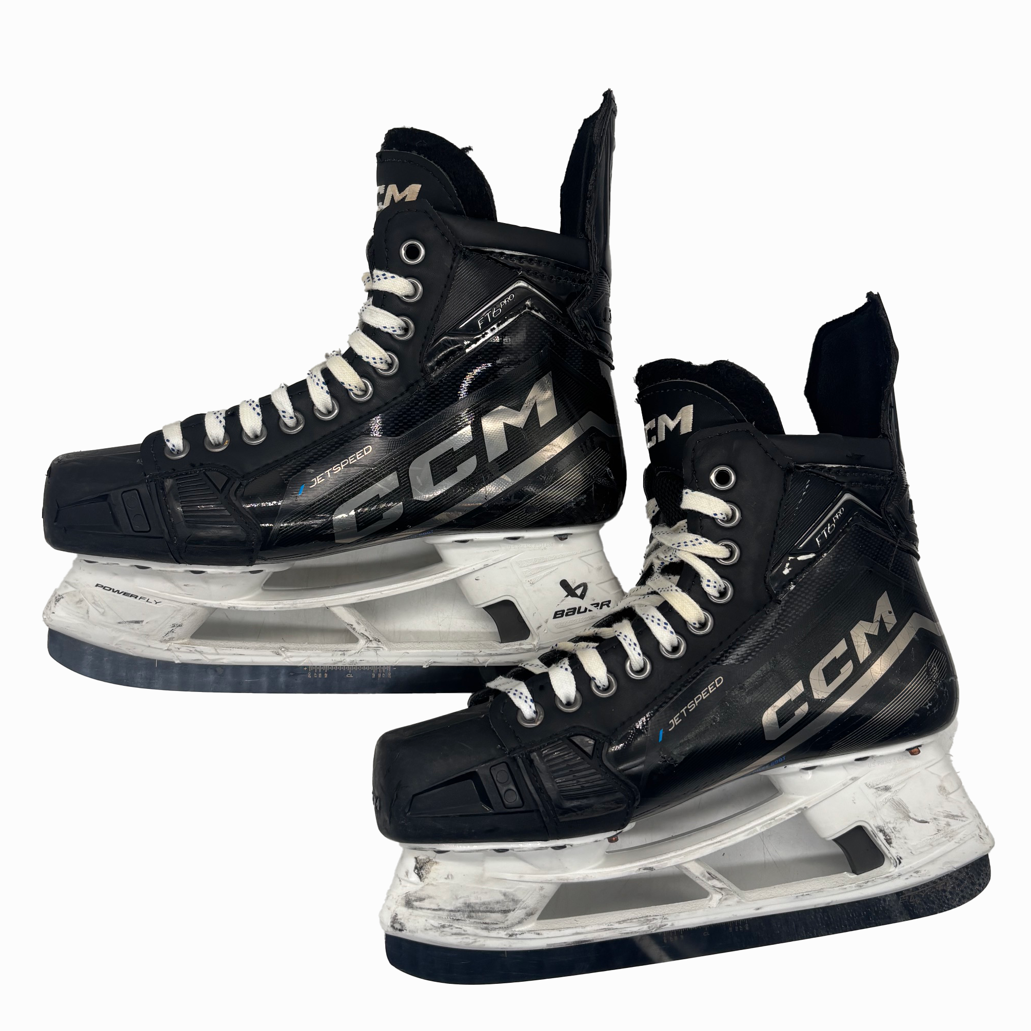 Patin à glace CCM Jetspeed FT6 Pro - Usagé, de stock professionnel - Taille 8D (Noir)