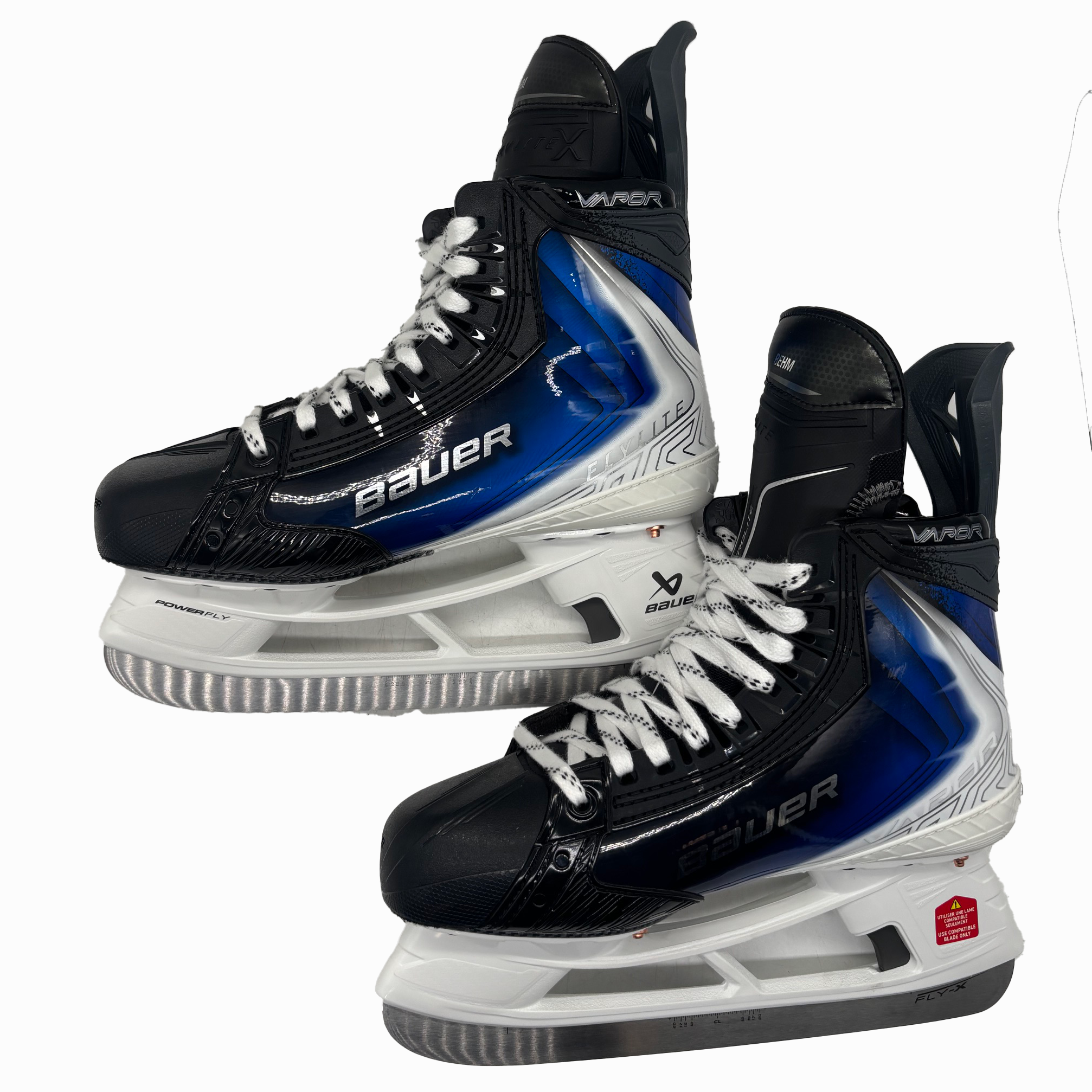 Bauer Vapor Flylite - Pro Stock Hockey Skates - Size 8E (Blue)