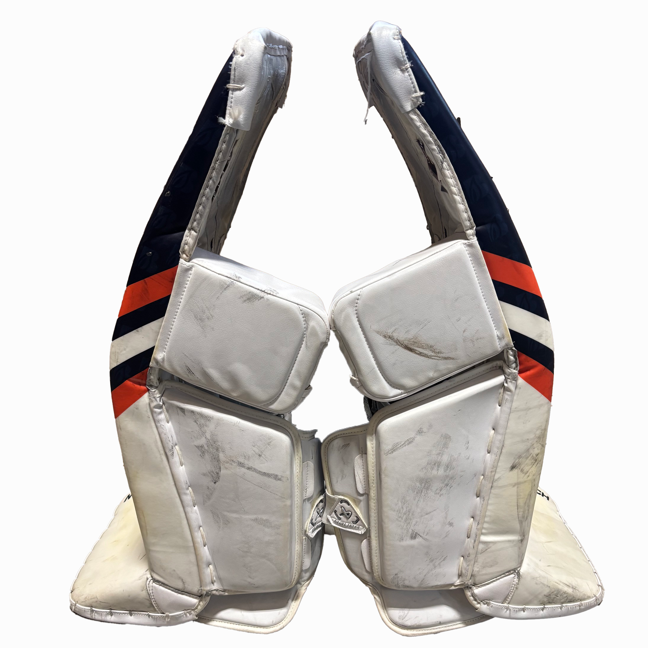 Bauer Supreme Mach - Used Pro Stock Pad Set (Navy/Orange/White)