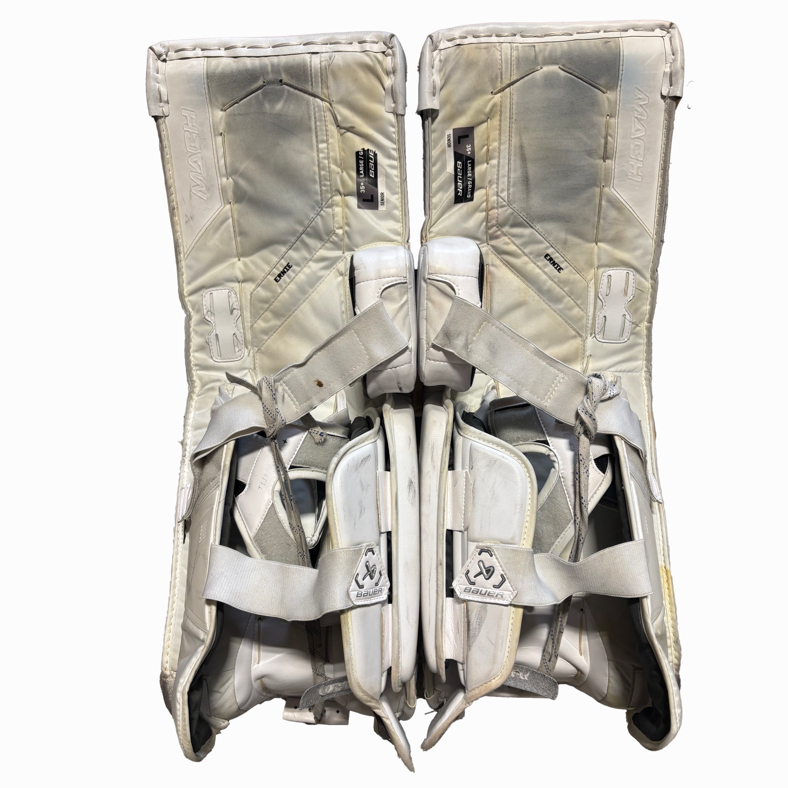 Bauer Supreme Mach - Used Pro Stock Pad Set (Navy/Orange/White)