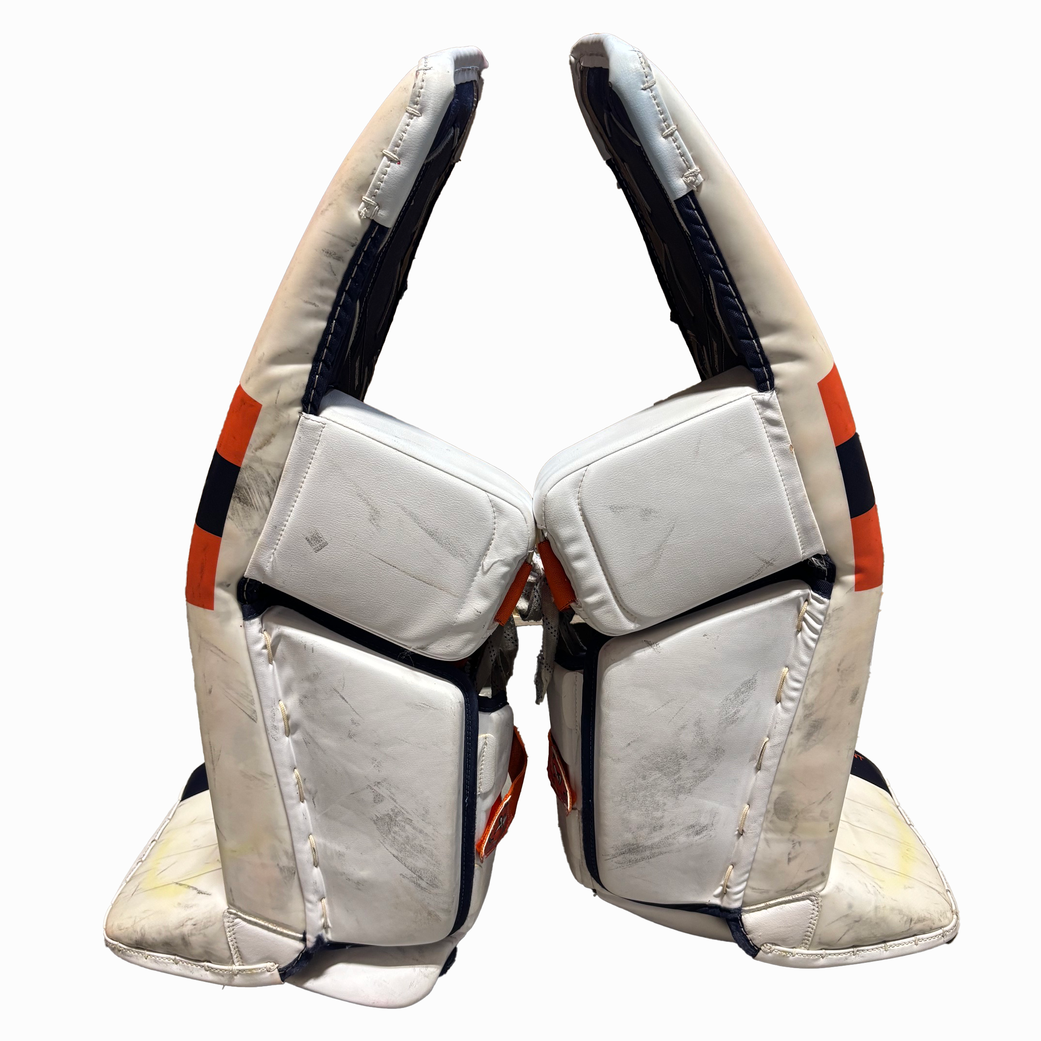Bauer Supreme Mach - Used Pro Stock Goalie Full Set (White/Navy/Orange)