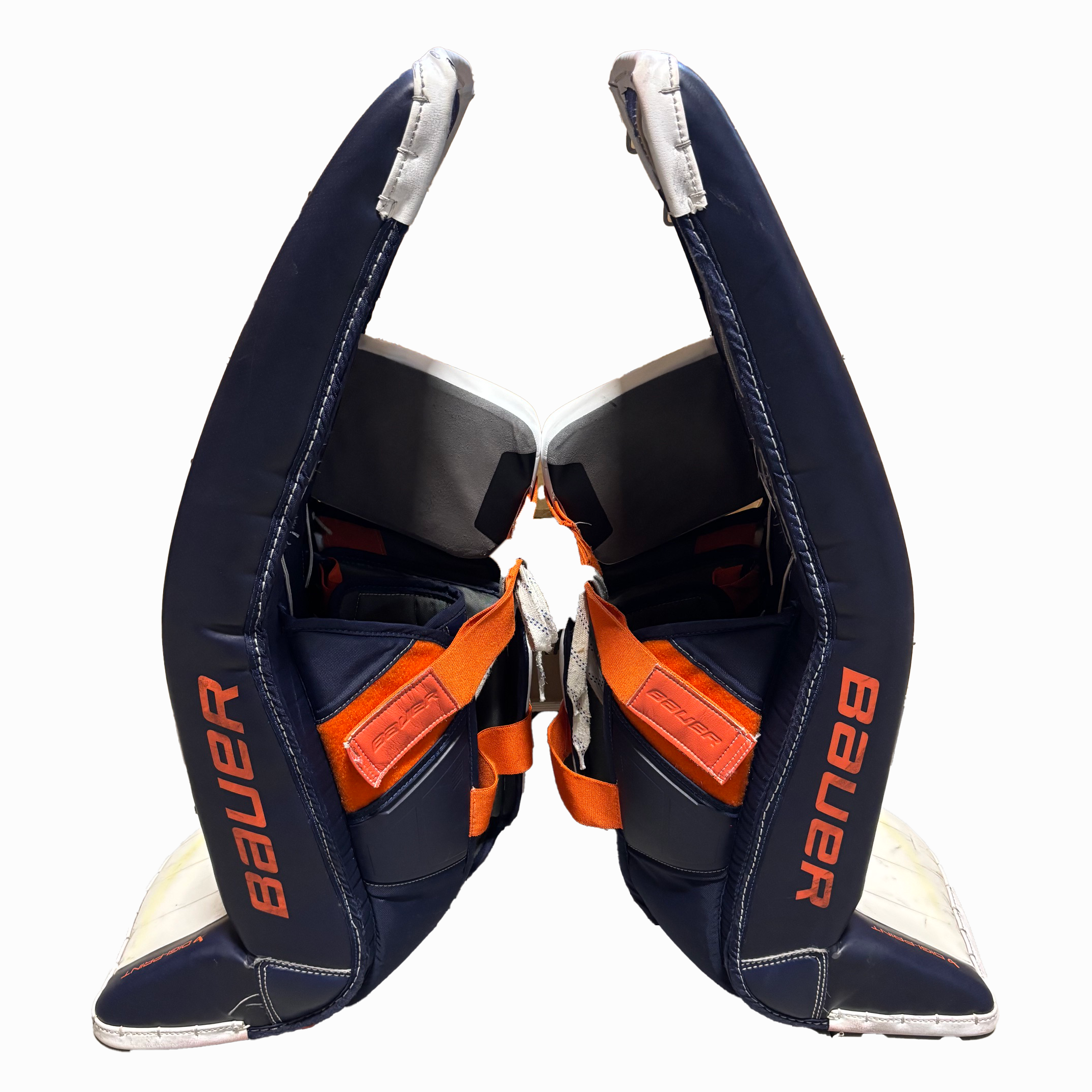 Bauer Supreme Mach - Used Pro Stock Goalie Full Set (White/Navy/Orange)