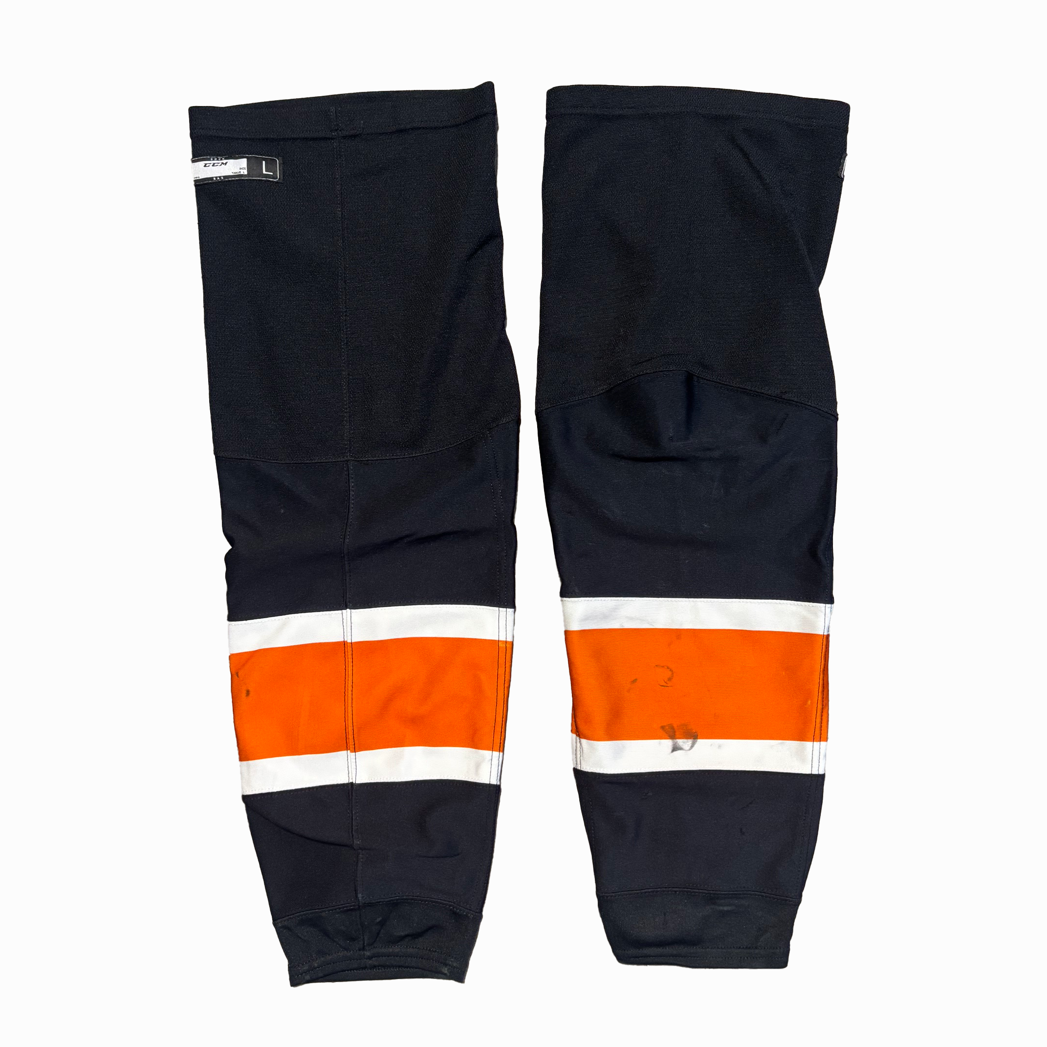 AHL - Used CCM Hockey Socks (Black/Orange/White)