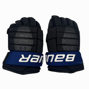 Bauer Pro Series - Used NCAA Pro Stock Hockey Gloves (Black/Blue)