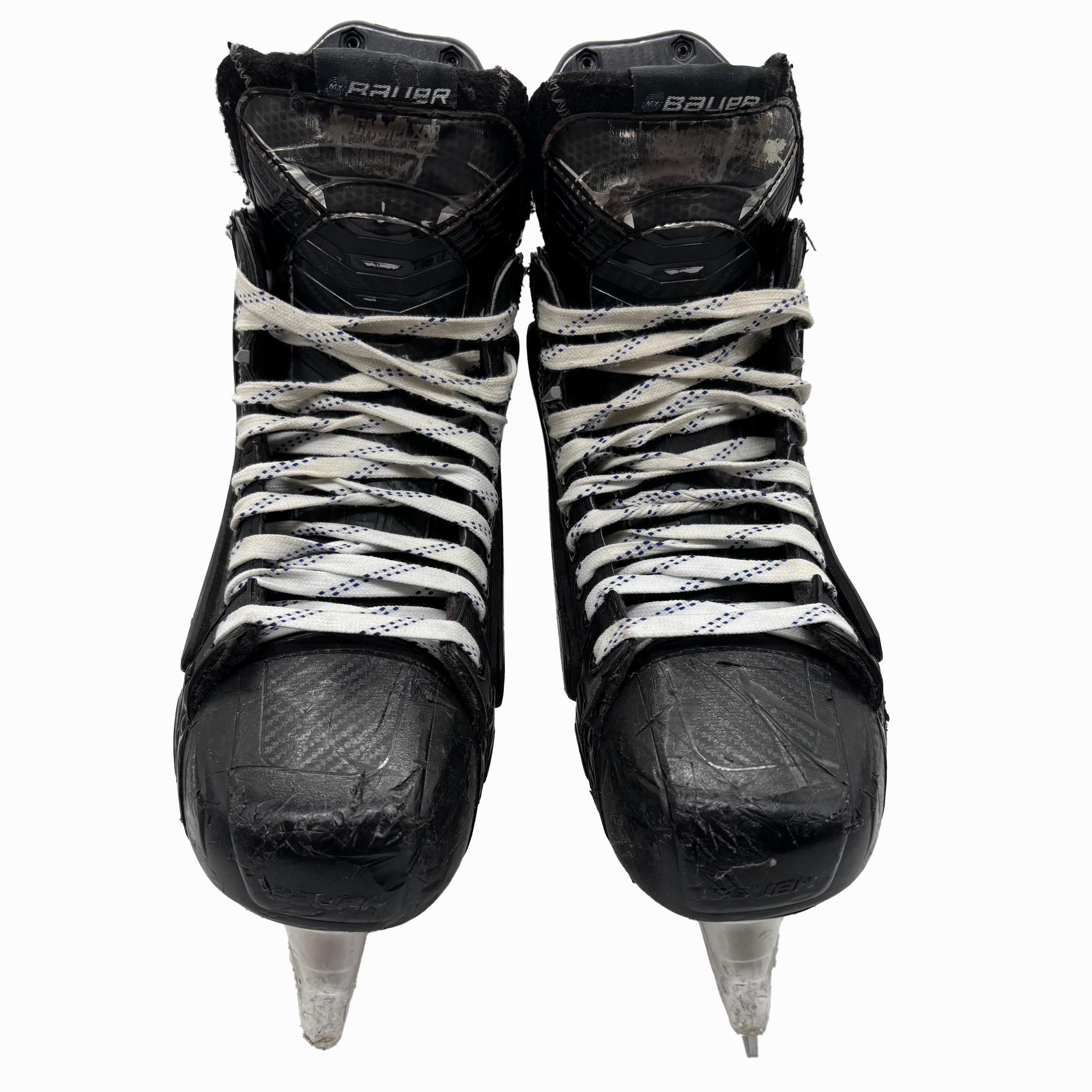 Bauer Supreme Mach - Used Pro Stock Hockey Skates With Shot Blockers - Size 9EE