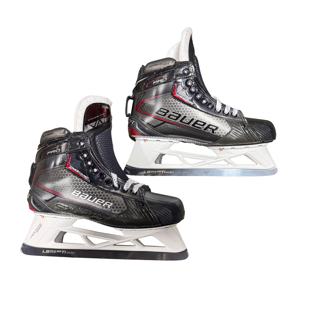Bauer Pro - Pro Stock Goalie Skate - Size R: 9/L:9.5 Fit 3