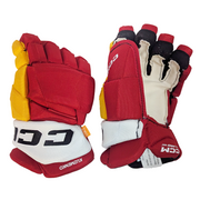 CCM HGJSPP - NHL Pro Stock Glove - Andrei Kuzmenko (Red/Yellow/White)