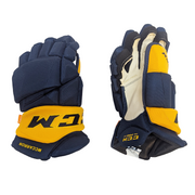 CCM HGJSPP - NHL Pro Stock Glove - Michael McCarron (Navy/Yellow)