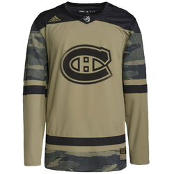 NHL Montreal Canadiens Authentic Adidas Primegreen Military Apprecia