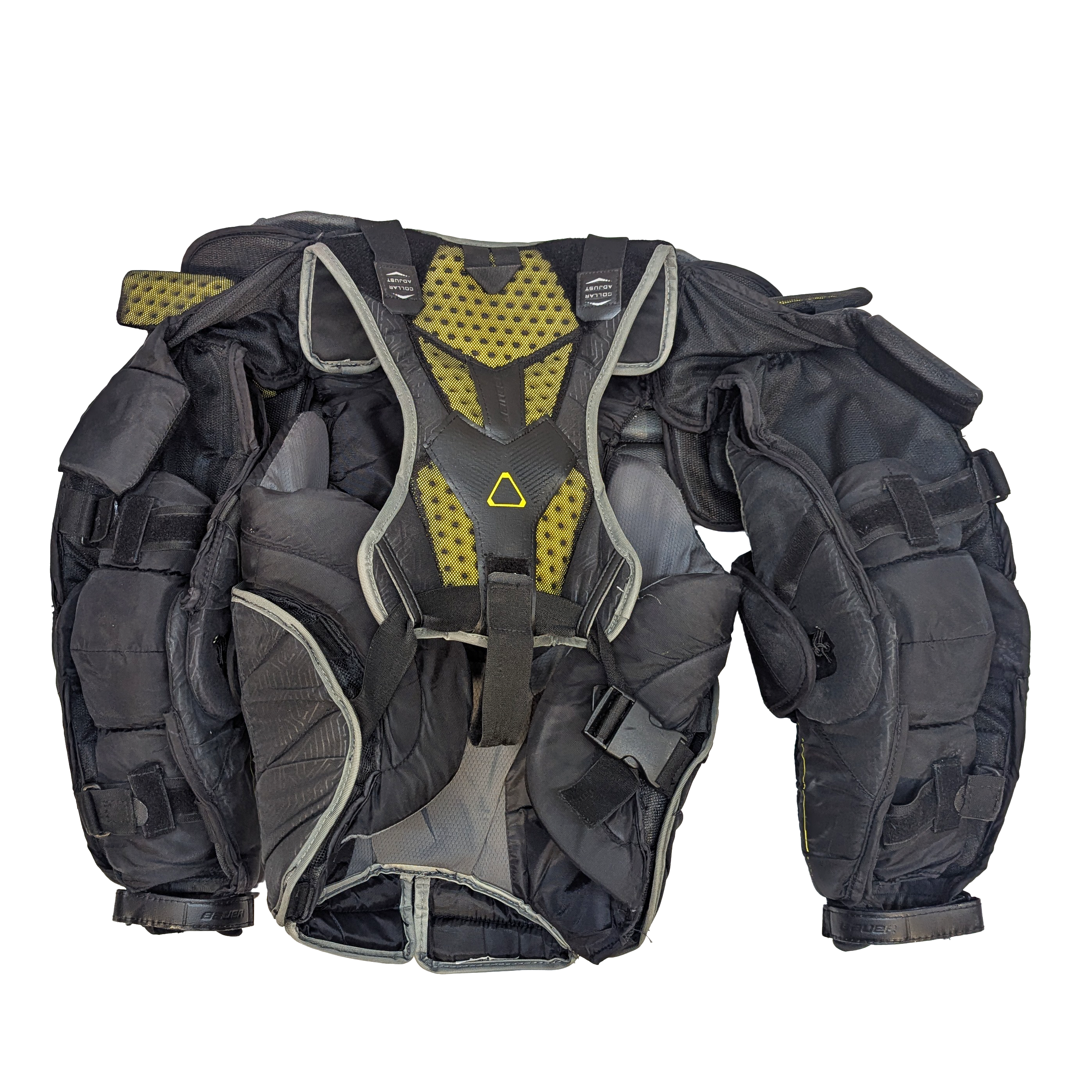 Bauer Supreme Mach - Used Goalie Chest Protector (Black/Yellow)