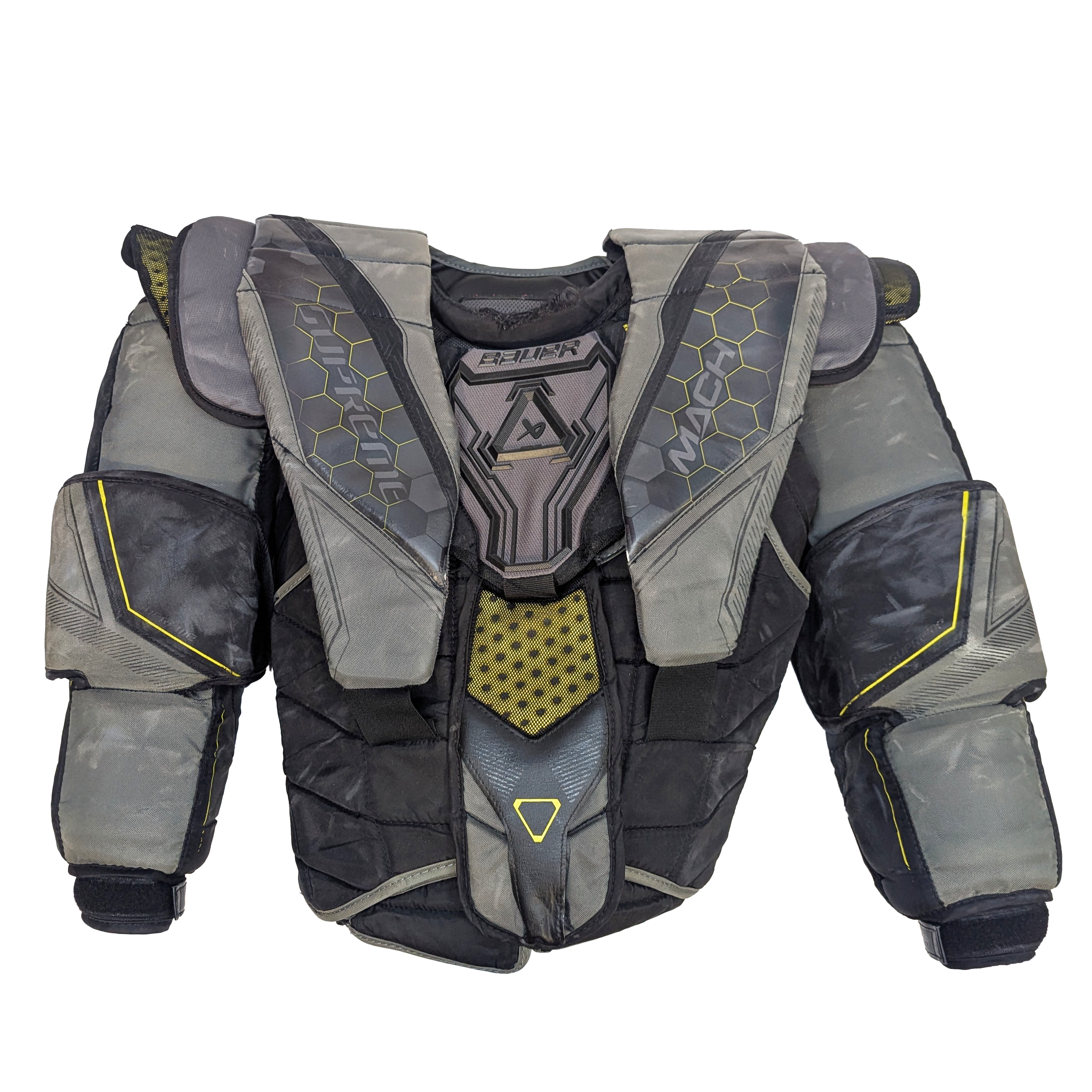 Bauer Supreme Mach - Used Goalie Chest Protector (Black/Yellow)