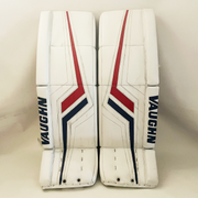 Vaughn Pro V Elite  - Used Pro Stock Goalie Pads - Keith Kinkaid (White/Red/Blue)