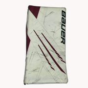 Bauer Vapor Hyperlite - Used Pro Stock Goalie Blocker (White/Maroon)