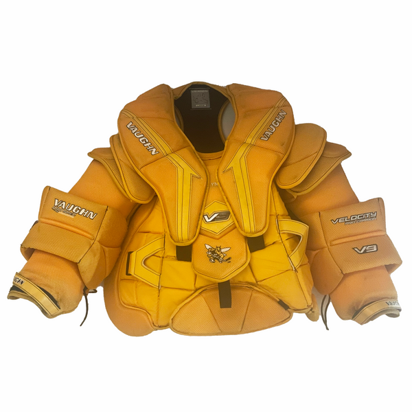 Vaughn Velocity V9 - Used Pro Stock Goalie Chest Protector (Yellow)