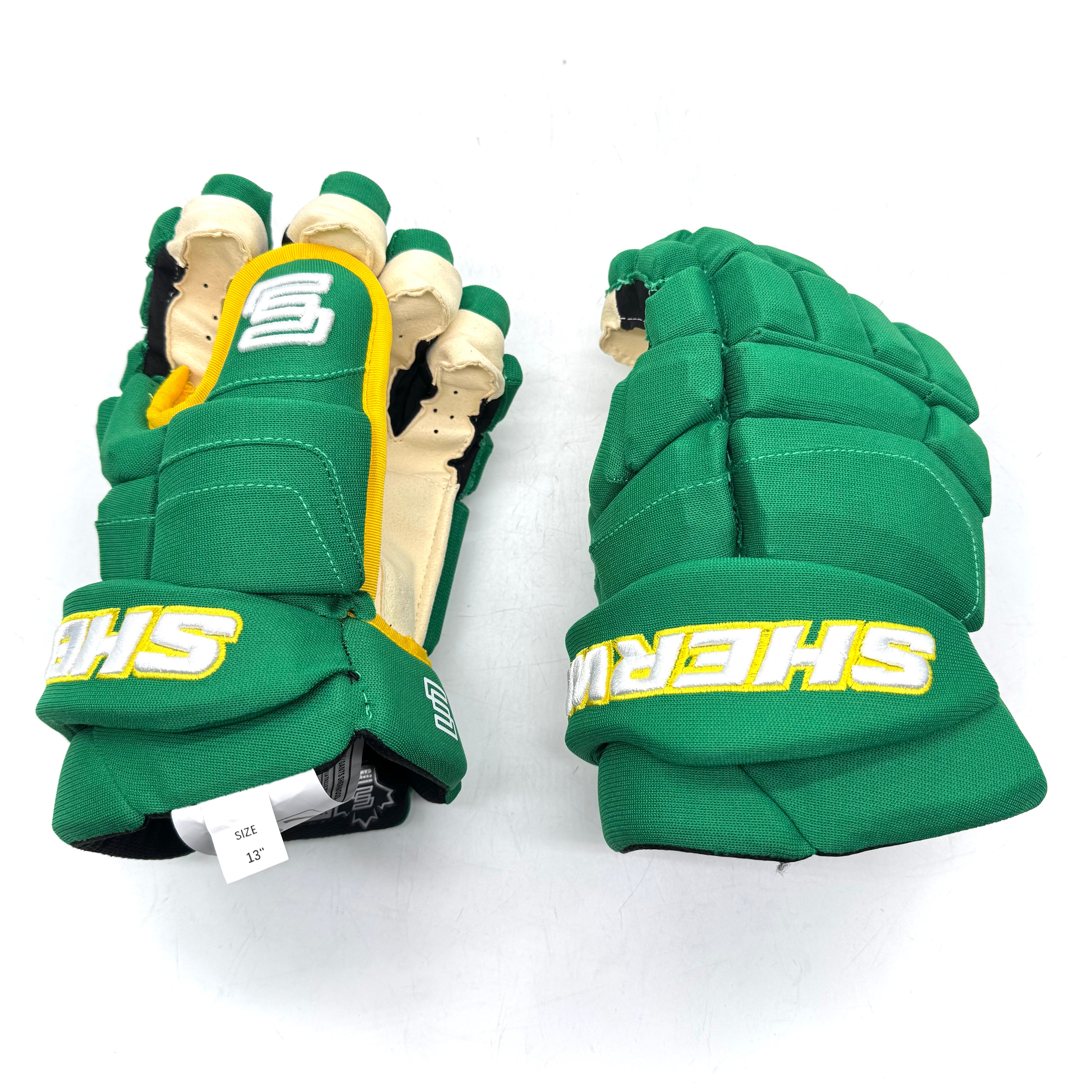 Sherwood Pro - NHL Pro Stock Glove - Minnesota Wild (Green/Yellow)