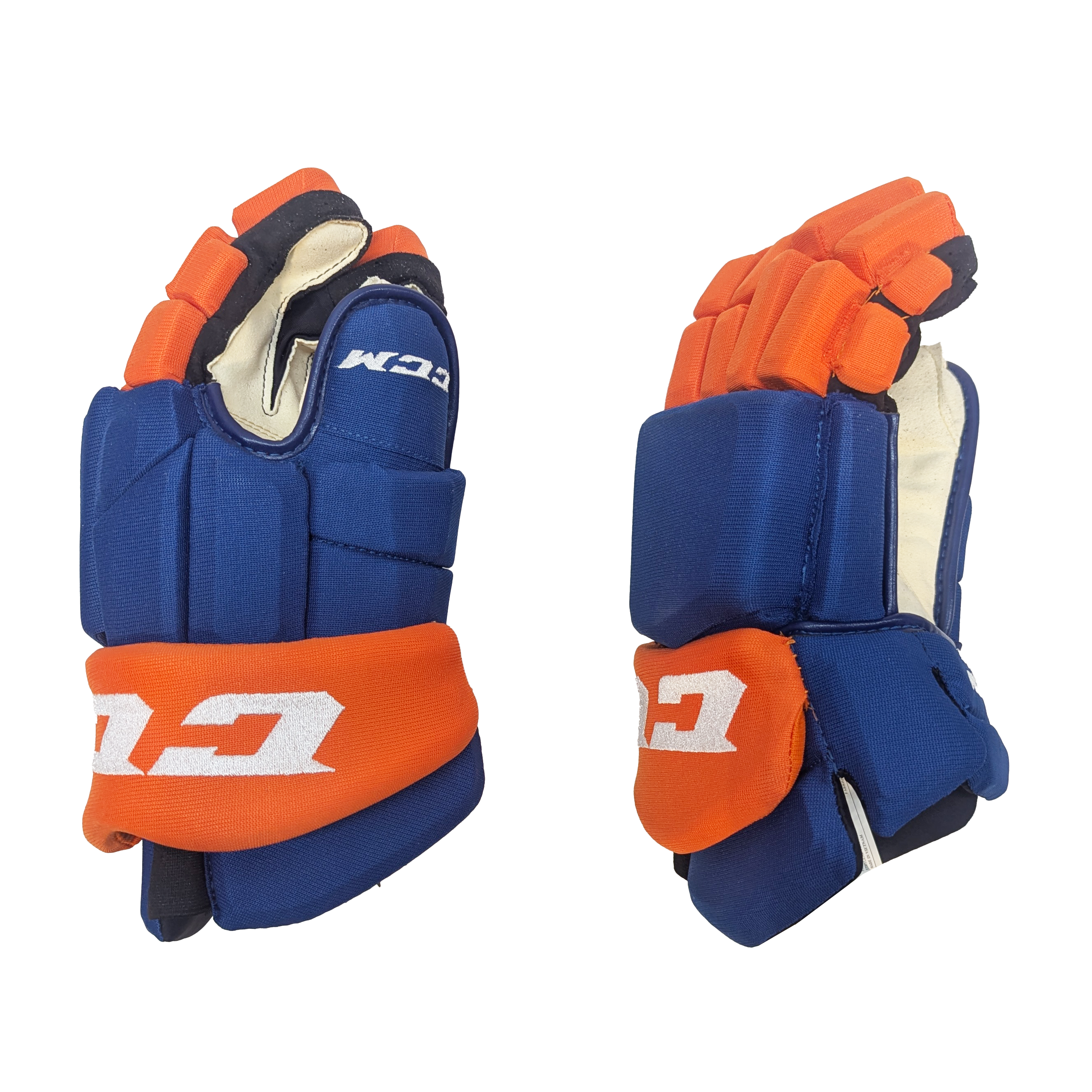 CCM HGTKPP - NHL Pro Stock Glove - Edmonton Oilers (Blue/Orange)