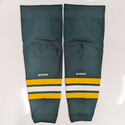 NCAA - New CCM Hockey Socks (Green/White/Yellow)