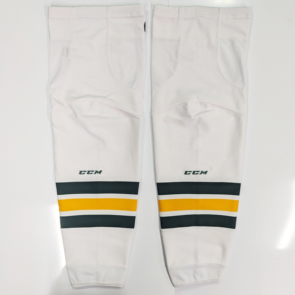 NCAA - New CCM Hockey Socks (White/Yellow/Green)