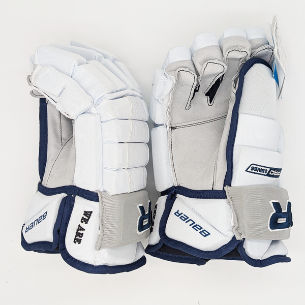 Bauer Pro Series - NCAA Pro Stock Glove (White/Navy)