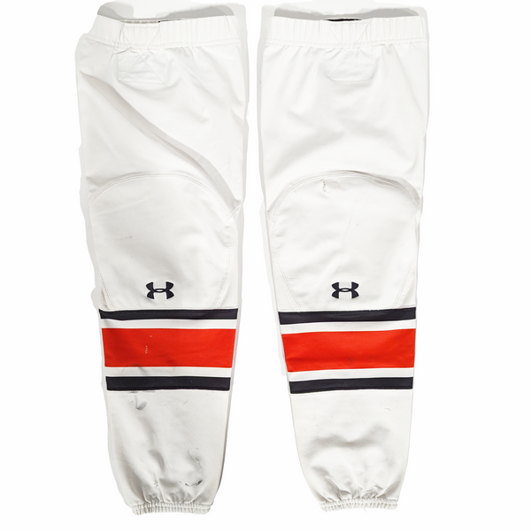 NCAA - Used Under Armour Hockey Socks (White/Black/Orange)
