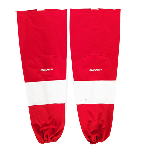 NCAA - Bauer Hockey Socks - (White/Red)