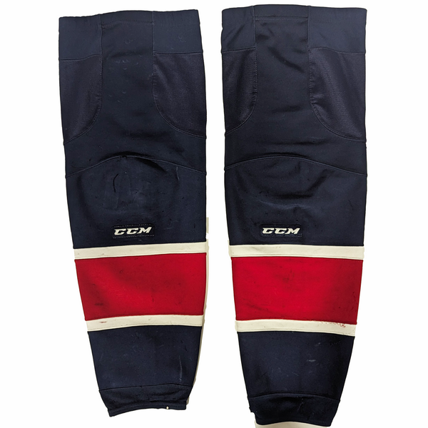 OHL - Used CCM Hockey Sock (Navy/Red/White)