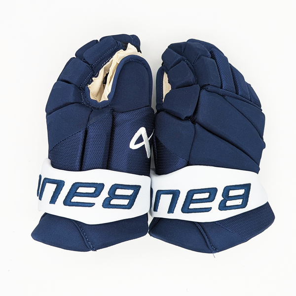 Bauer Vapor Hyperlite - NCAA Pro Stock Glove (Navy/White) - Intermediate