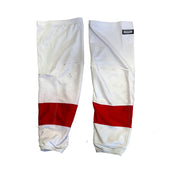 OHL - Used CCM Game Socks (White/Red)