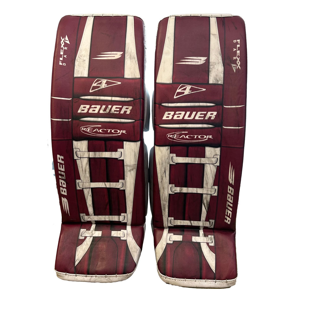 Bauer Vapor Hyperlite 2 - Used Pro Stock Goalie Full Set (Maroon) *Dressed as Bauer Reactor*