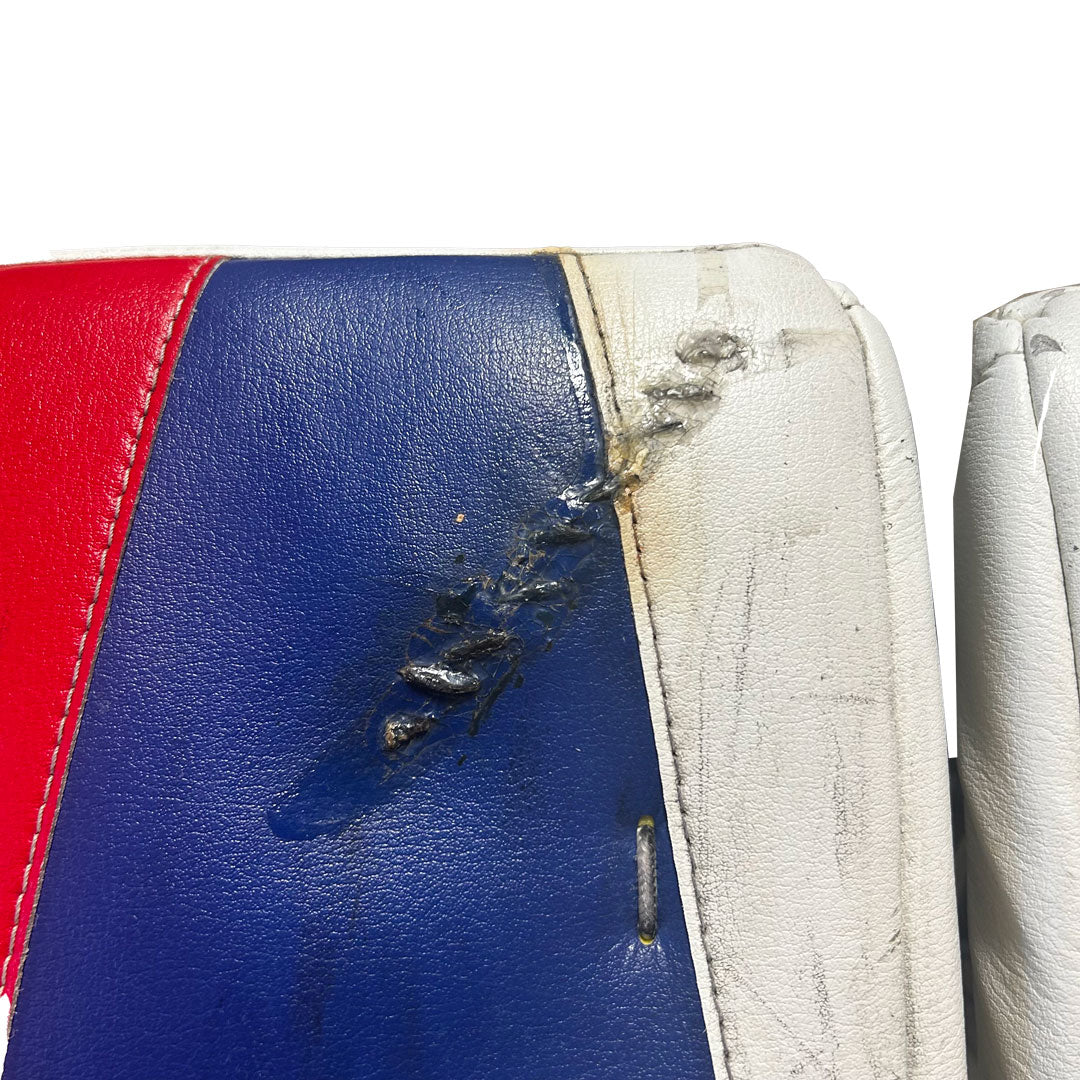 TRUE L12.2 - Used Pro Stock Goalie Pads (White/Blue/Red)