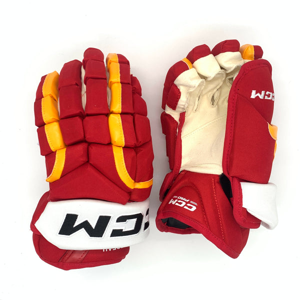 CCM HG12 - NHL Pro Stock Glove - Johnathan Huberdeau (Red/Yellow/White)