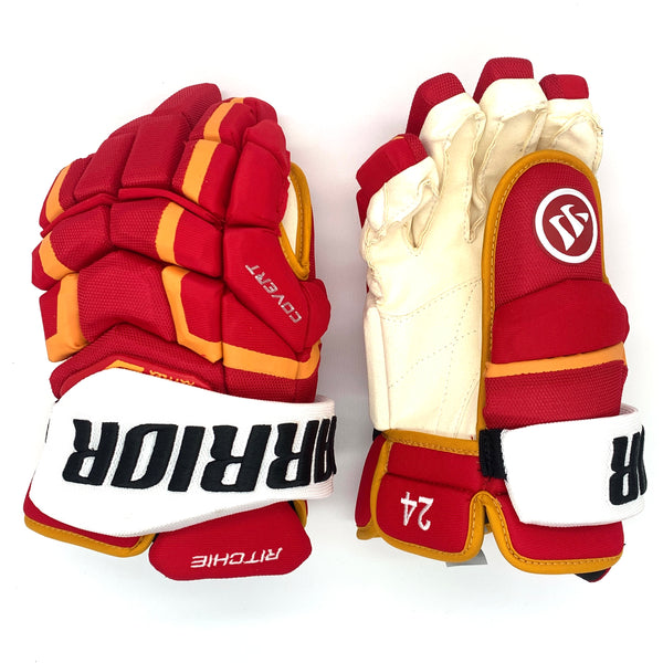 Warrior Covert QRL Pro - NHL Pro Stock Glove - Brett Ritchie (Red/Yellow/White