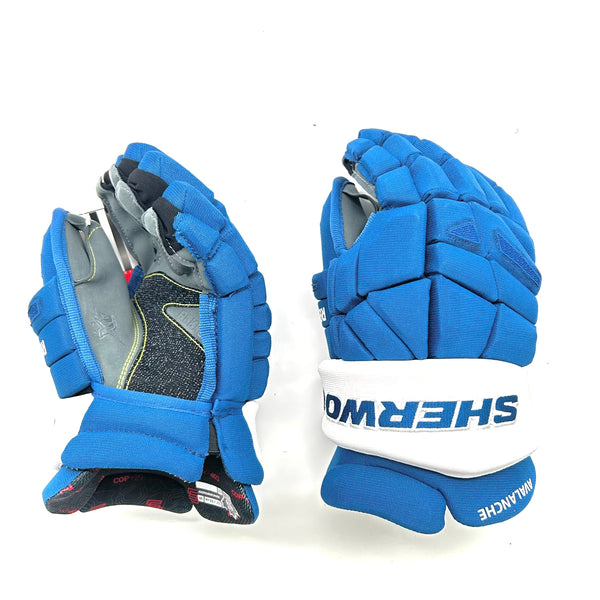 Sherwood Rekker Legend Pro - NHL Pro Stock Glove - Colorado Avalanche (Blue/White)
