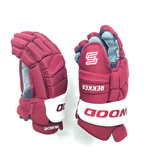 Sherwood Rekker Legend Pro - NHL Pro Stock Glove - Colorado Avalanche (Maroon/White)