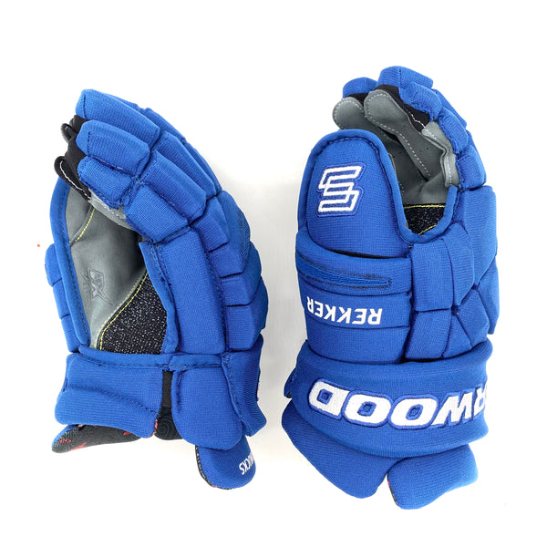 Sherwood Rekker Legend Pro - NHL Pro Stock Glove - Vancouver Canucks (Blue/Grey)
