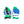 Load image into Gallery viewer, Sherwood Rekker Legend Pro - NHL Pro Stock Glove - Hartford Whalers (Blue/Green/White)
