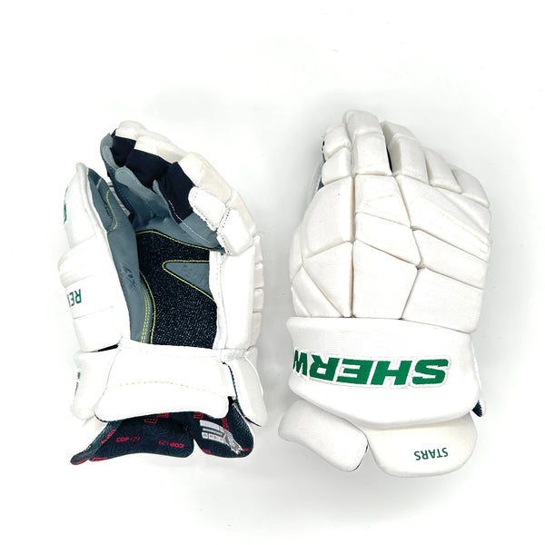 Sherwood Rekker Legend Pro - NHL Pro Stock Glove - Dallas Stars (White/Green)