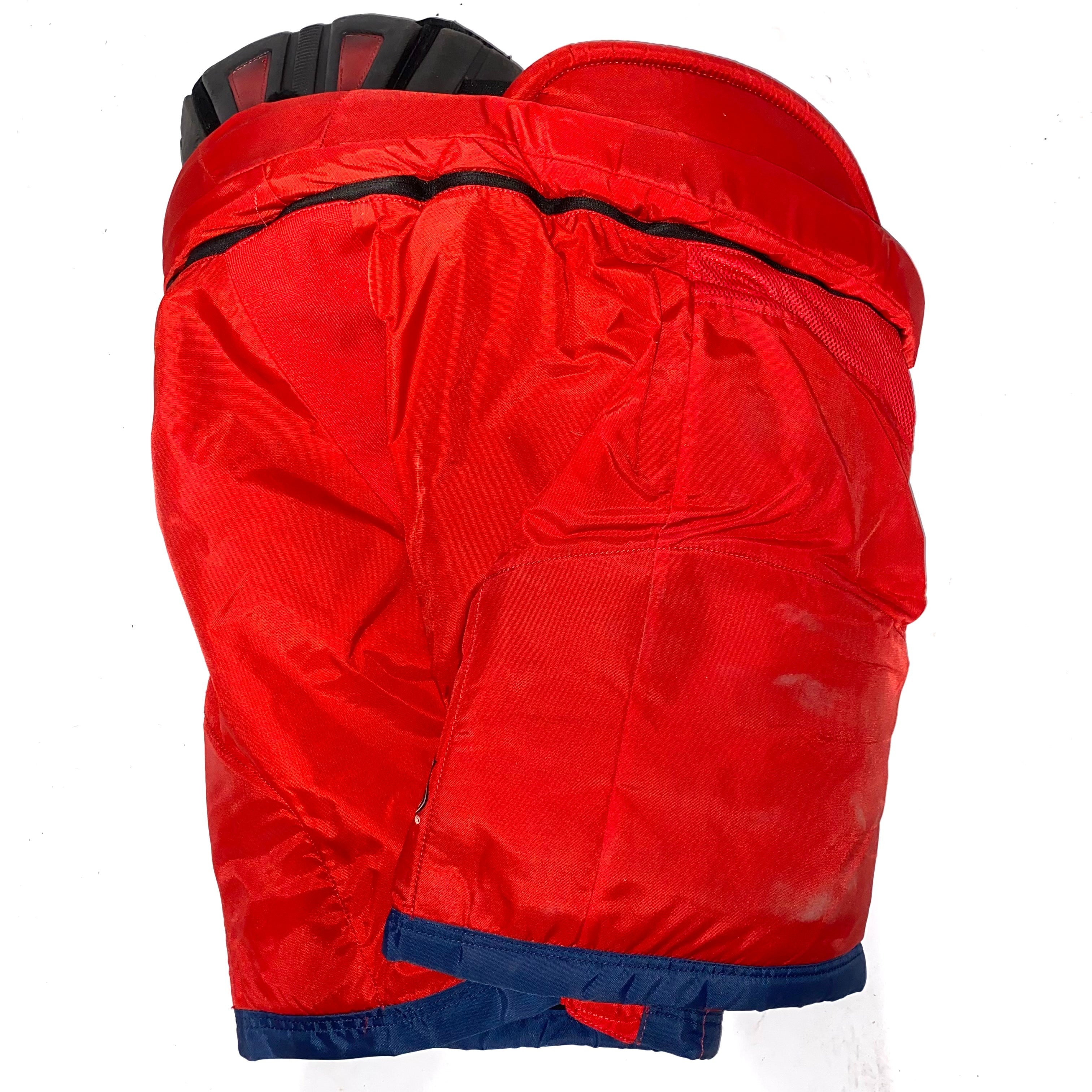 CCM HP45 - Used NHL Pro Stock Hockey Pants - Columbus Blue Jackets (Red/Blue)