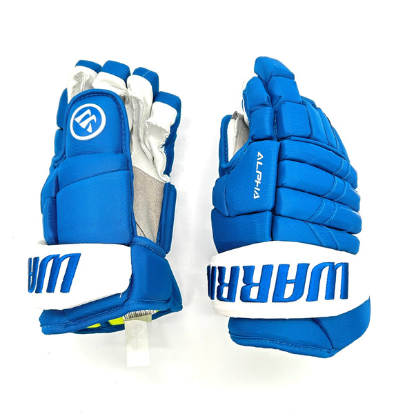Warrior Alpha DX - NHL Pro Stock Glove - Colorado Avalanche (Blue/White)