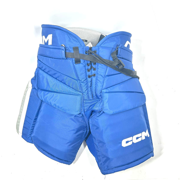 CCM HPG12A - CHL Pro Stock Hockey Goalie Pants (Blue/White/Grey)