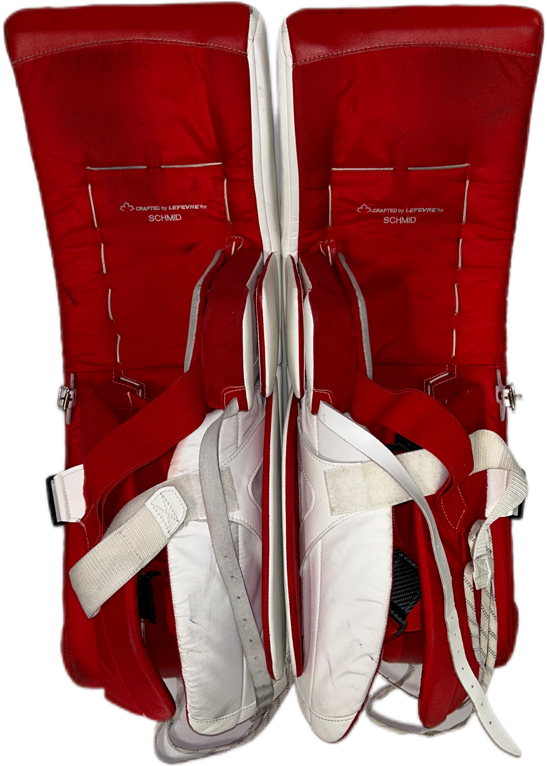 TRUE L12.2 - Used Pro Stock Goalie Pads (White/Red)