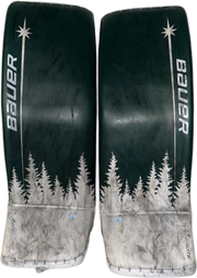 Bauer Vapor Hyperlite - Used Pro Stock Goalie Pads (Green/White)