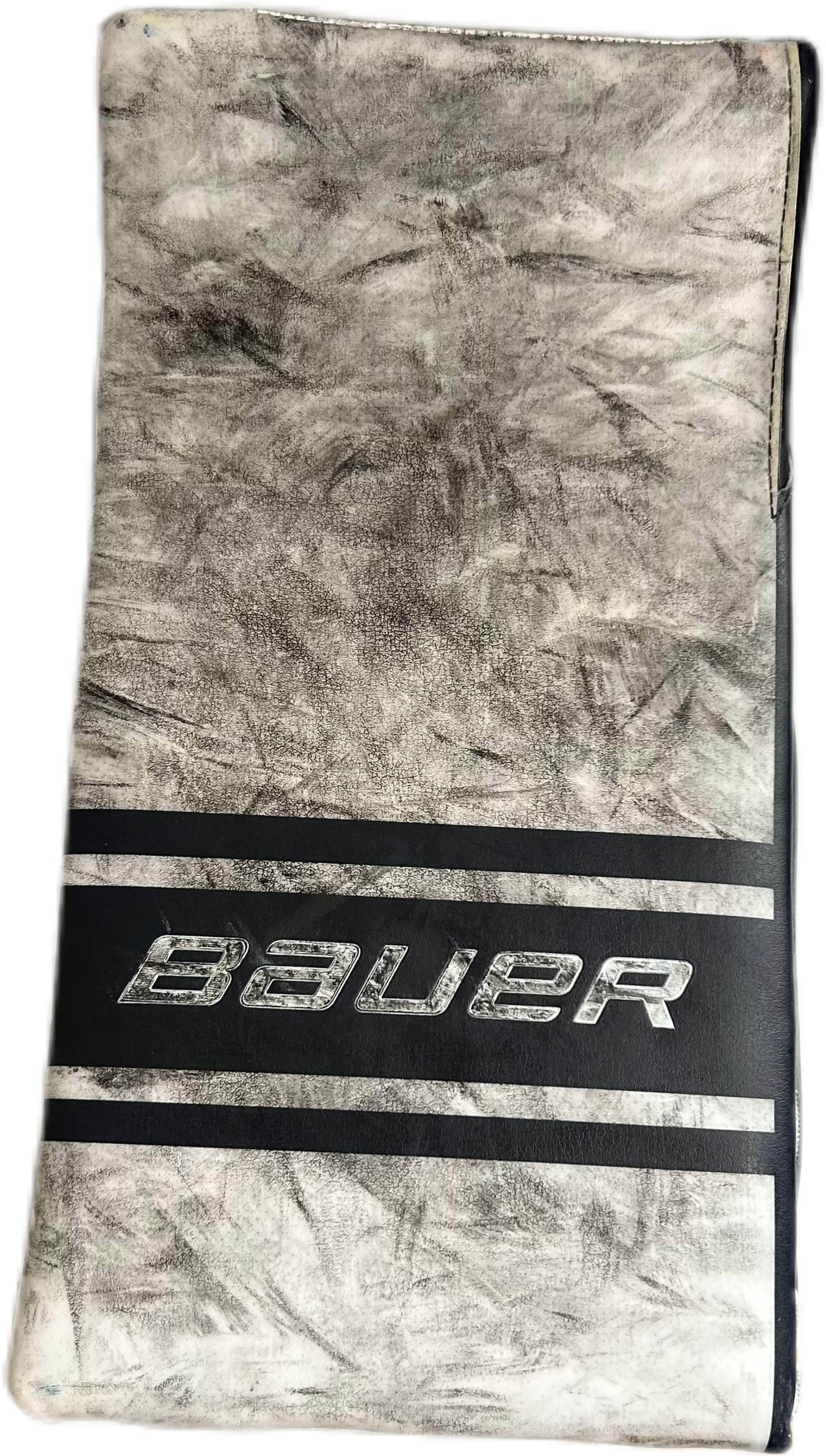 Bauer Vapor Hyperlite 2 - Used Pro Stock Goalie Blocker (White/Navy)