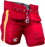 Vaughn Pro Custom - Used NHL Pro Stock Goalie Pants - Jacob Markstrom (Red/Yellow/White)